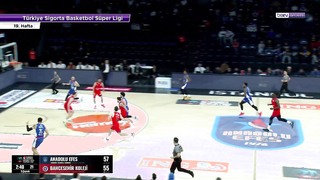 Anadolu Efes defeated Bahçeşehir Koleji 91-82 in the Turkish Basketball Super League 2023/24 season