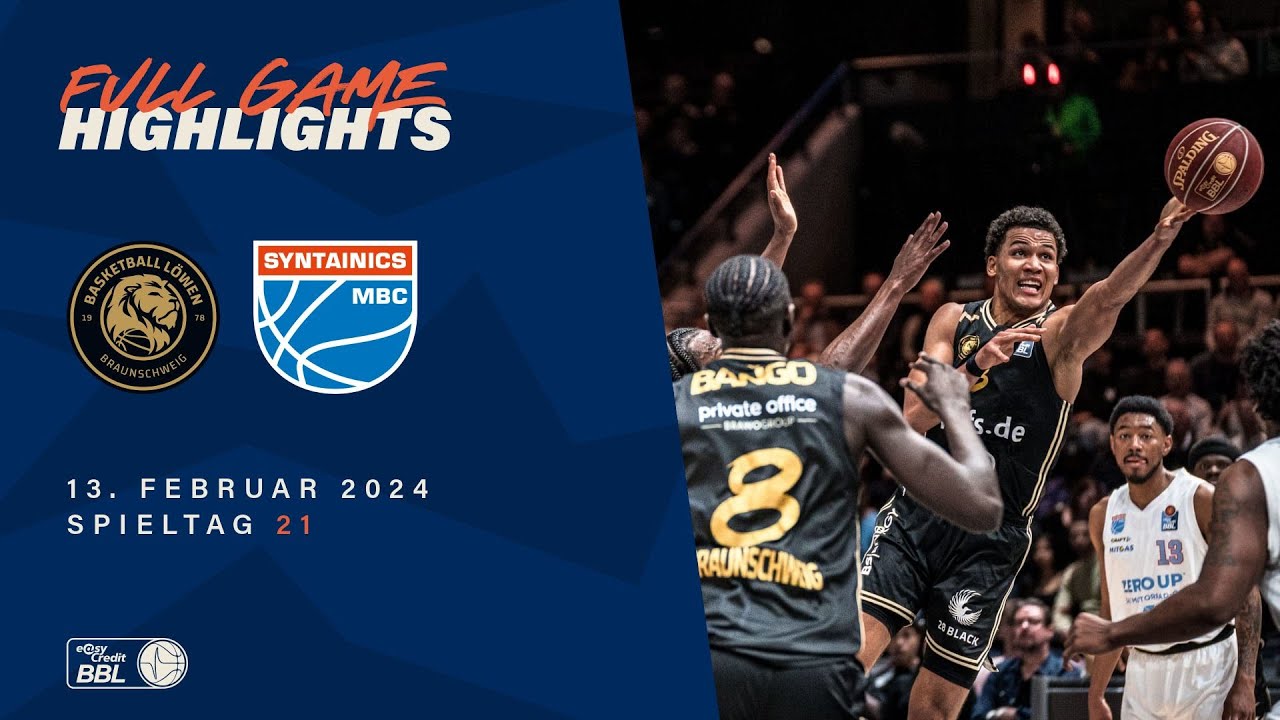 Basketball Löwen Braunschweig vs. SYNTAINICS MBC - Full Game Highlights -