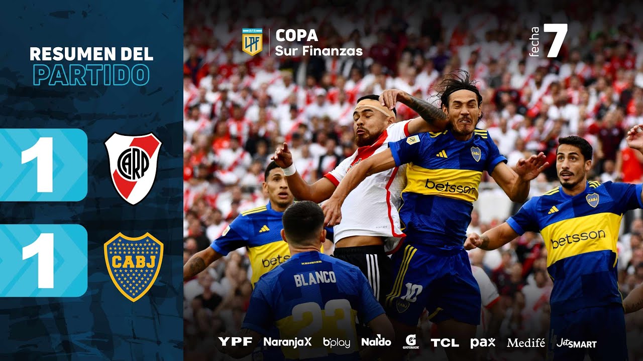 RIVER 1 - 1 BOCA | Summary of the match | #CopaSurFinanzas 2024
