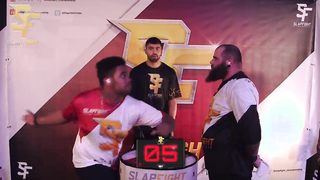 SlapFIGHT: Heavyweight Boxer SLAPS a TANK!