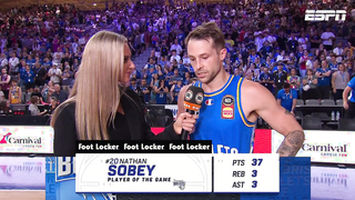 Nathan Sobey post-game interview vs Adelaide 36ers - Round 19, NBL24