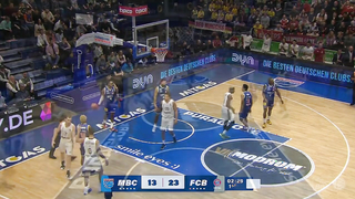 Here are the full game highlights between SYNTAINICS MBC and FC Bayern München Basketball from Matchday 20 of the 2023/24 season.