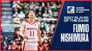 Player of the Game: Chiba Jets Fumio Nishimura 24 points vs. Anyang Jung Kwan Jang Red Boosters