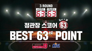 Jeonggwanjang Score Best 63 Point 3rd Round