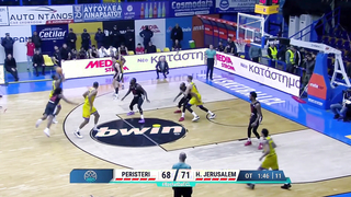 Peristeri bwin vs. Hapoel Bank Yahav Jerusalem Highlights | Basketball Champions League 2023-24