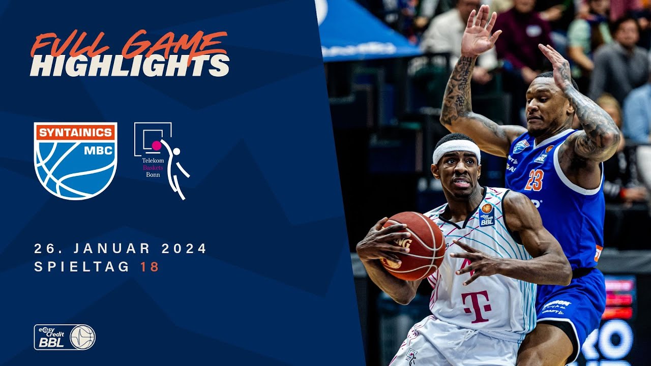 SYNTAINICS MBC vs. Telekom Baskets Bonn | Full Game Highlights | Matchday 18, Season 23/24
