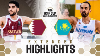 Qatar vs Kazakhstan | Extended Highlights | FIBA Asia Cup 2025 Qualifiers