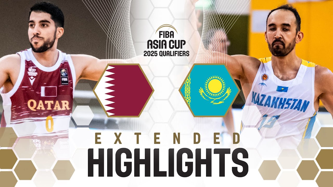 Qatar vs Kazakhstan | Extended Highlights | FIBA Asia Cup 2025 Qualifiers