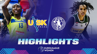 Thrilling Matchup: ZVVZ USK Praha vs. Serco UNI Gyor | EuroLeague Women 2023/24 Highlights