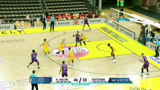 Justin Smith's Explosive Performance: Hapoel Holon vs. Filou Oostende Highlights
