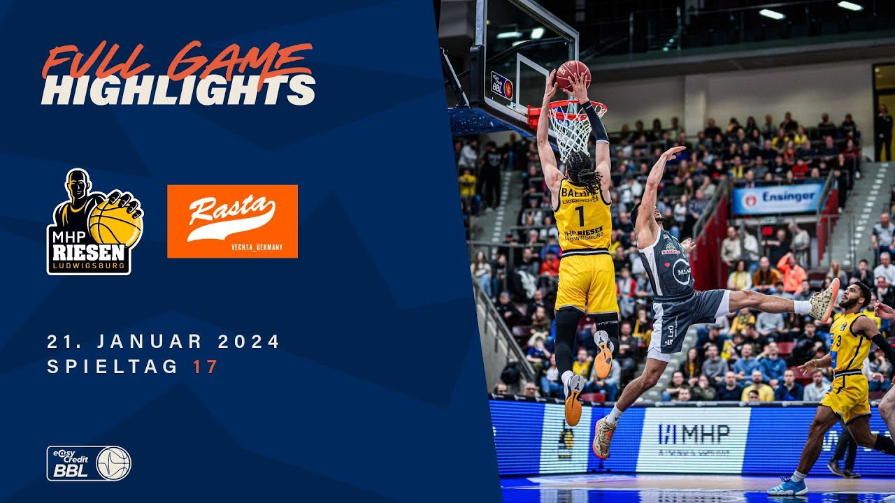 MHP RIESEN Ludwigsburg vs. RASTA Vechta - Full Game Highlights - Spieltag 17, Saison 23/24