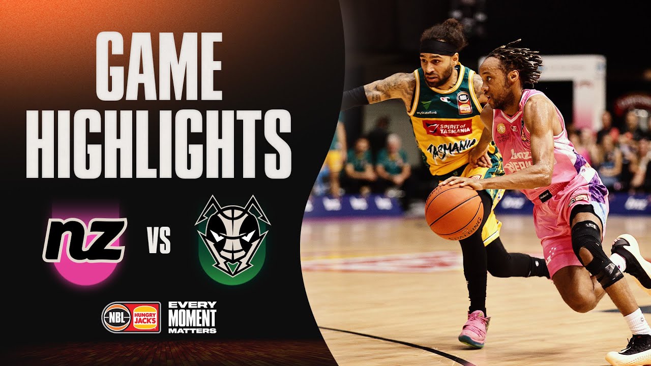 New Zealand Breakers vs. Tasmania JackJumpers - Game Highlights - Round 17, NBL24