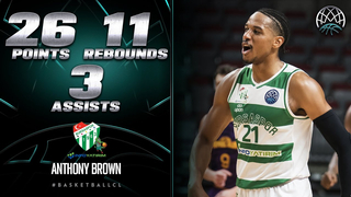 Anthony Brown (26 PTS | 28 EFF) | Player Highlights | HOLO v BURS | #BasketballCL 2023-24