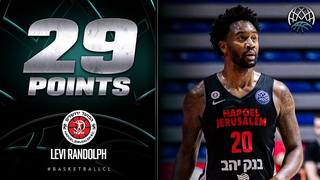 Levi Randolph (29 PTS | 26 EFF) | Player Highlights | JLM v SLB | #BasketballCL 2023-24