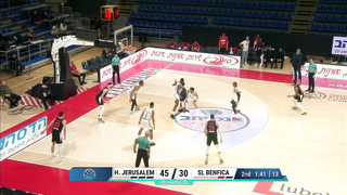 Levi Randolph (29 PTS | 26 EFF) | Player Highlights | JLM v SLB | #BasketballCL 2023-24
