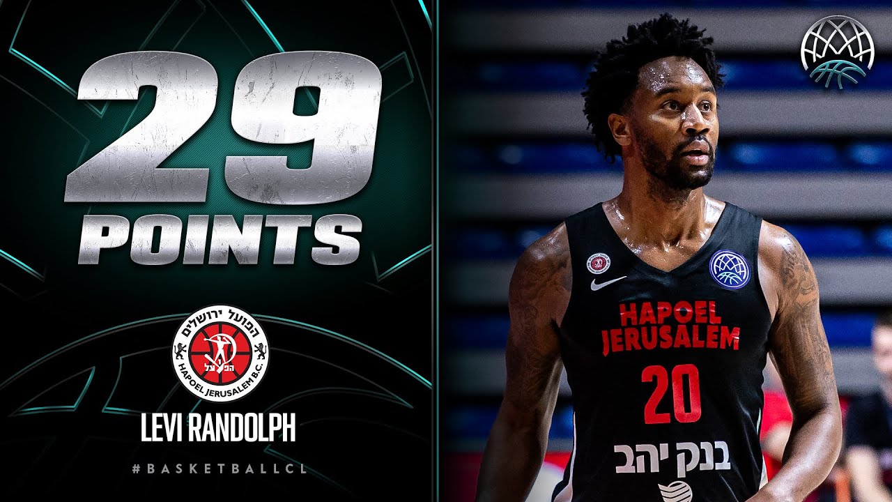 Levi Randolph (29 PTS | 26 EFF) | Player Highlights | JLM v SLB | #BasketballCL 2023-24