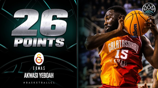 Akwasi Yeboah (26 PTS | 29 EFF) | Player Highlights | PAOK v GALA | #BasketballCL 2023-24