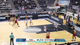 Akwasi Yeboah (26 PTS | 29 EFF) | Player Highlights | PAOK v GALA | #BasketballCL 2023-24