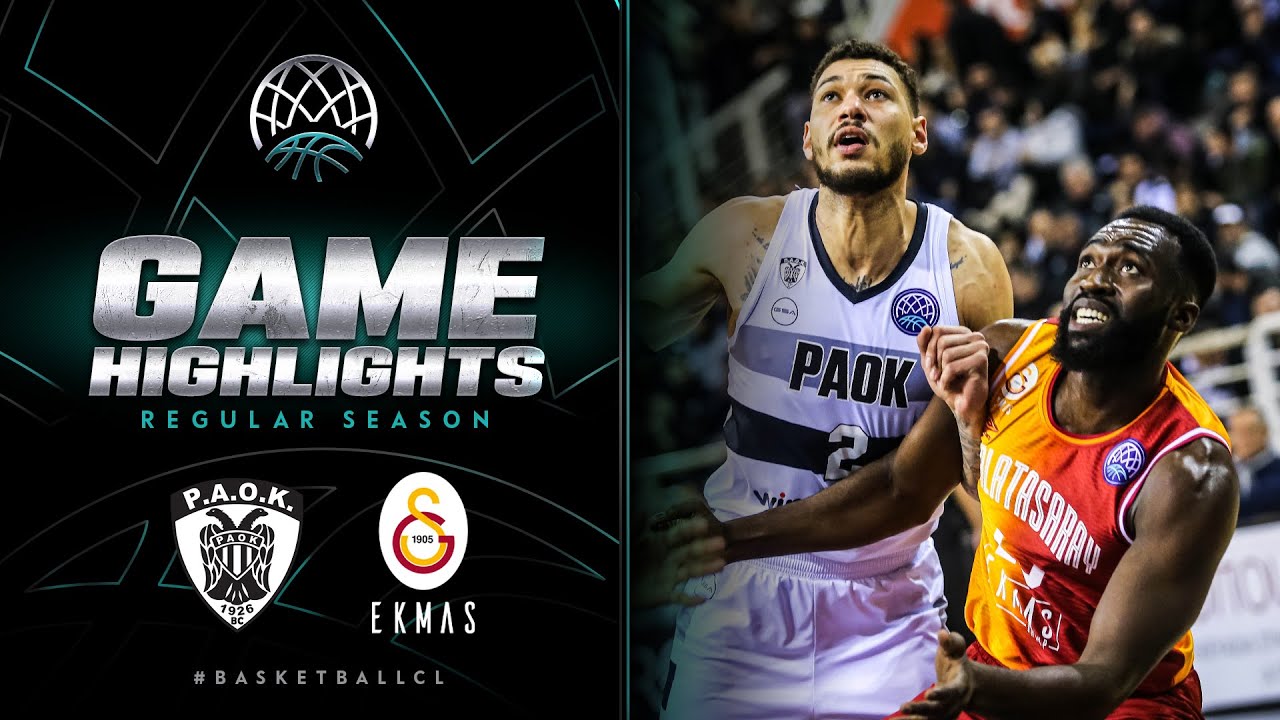 PAOK mateco v Galatasaray EKMAS | Gameday 6 | Highlights | #BasketballCL 2023-24
