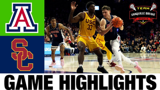 #5 Arizona vs USC Highlights | NCAA Men's Basketball | 2024 College Basketball