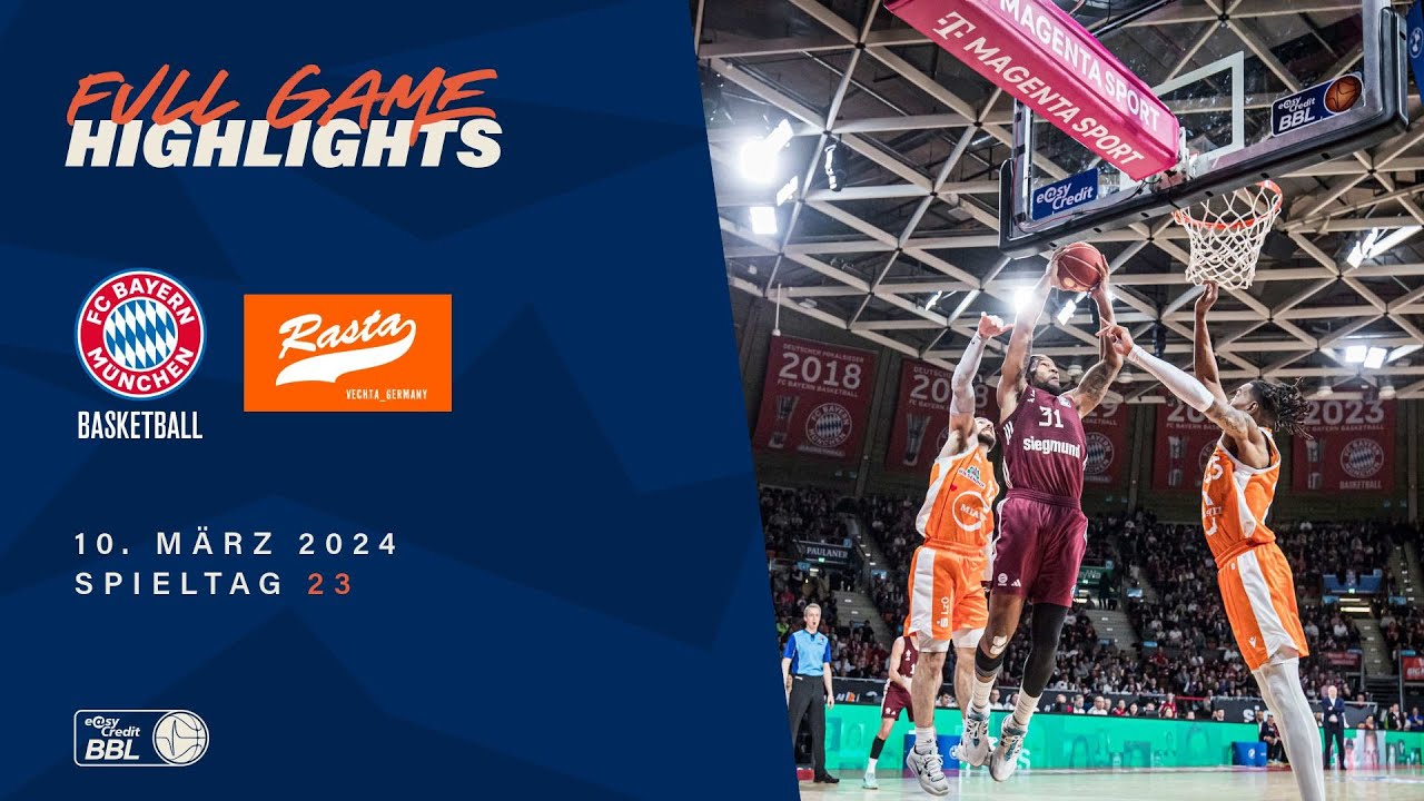 FC Bayern München Basketball vs. RASTA Vechta Highlights