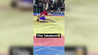 Crazy youth wrestling takedown