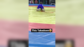 Crazy youth wrestling takedown
