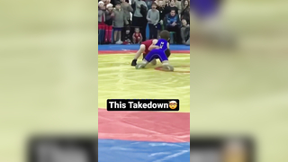 Crazy youth wrestling takedown