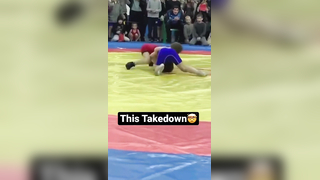 Crazy youth wrestling takedown