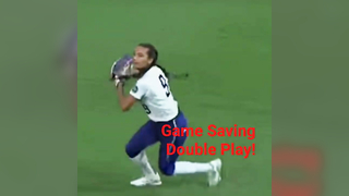 Incredible game saving double play!
