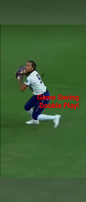 Incredible game saving double play!