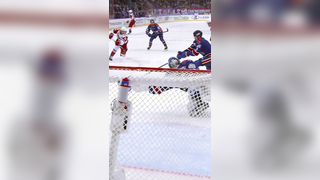 Only 5 centimeters away from the GOAL! #KHL.