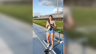 Mind-Blowing Single Leg Hurdle Hops! #TrackandField #Track #Hurdles"