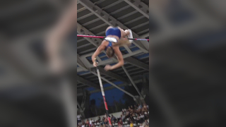 Incredible Reaction from Female Pole Vaulter! #DiamondLeague #ParisDL #Record #Shorts