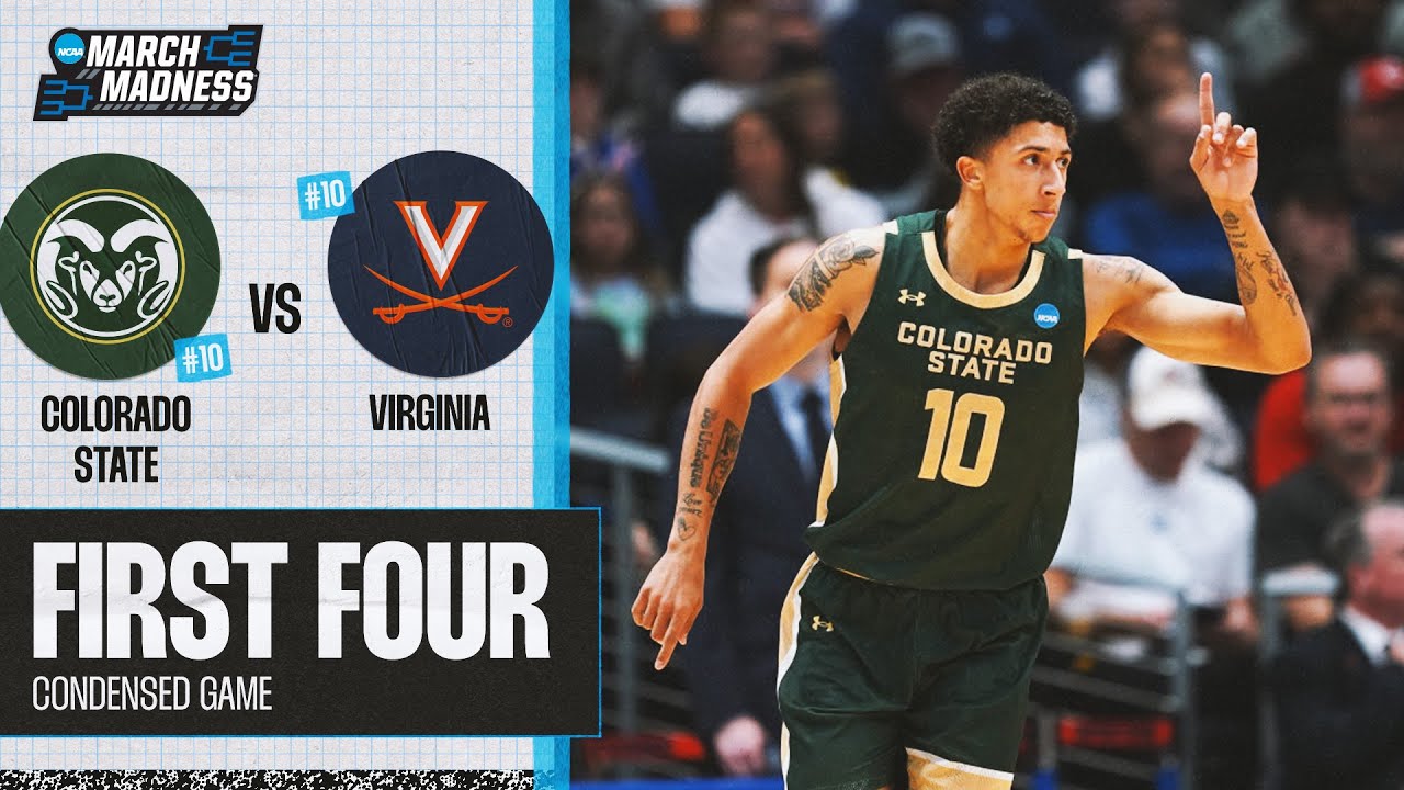 Colorado State vs Virginia - First Four NCAA tournament extended highlights