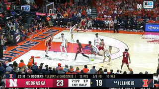 Keisei Tominaga Nebraska Cornhuskers 30 PTS 3 REB 3 AST vs Illinois Fighting Illini