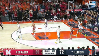 Keisei Tominaga Nebraska Cornhuskers 30 PTS 3 REB 3 AST vs Illinois Fighting Illini