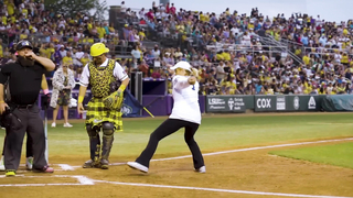 LSU Basketball Coach Kim Mulkey EJECTED?! | The Savannah Bananas