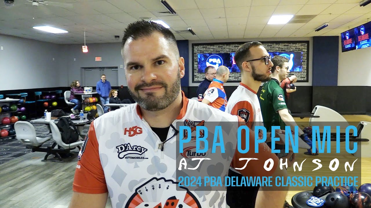 PBA Open Mic | AJ Johnson during 2024 PBA Delaware Classic Practice