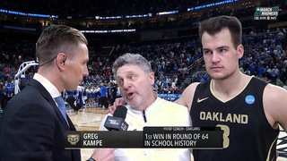 "We're not a Cinderella": Oakland's Jack Gohlke following it's historic upset over Kentucky