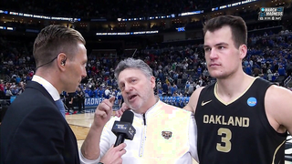 "We're not a Cinderella": Oakland's Jack Gohlke following it's historic upset over Kentucky