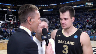 "We're not a Cinderella": Oakland's Jack Gohlke following it's historic upset over Kentucky