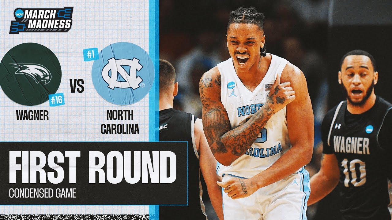 North Carolina vs. Wagner - First Round NCAA tournament extended highlights