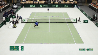 Davis Cup 2024 Qualifiers: Sweden v Brazil (Elias Ymer v Gustavo Heide)