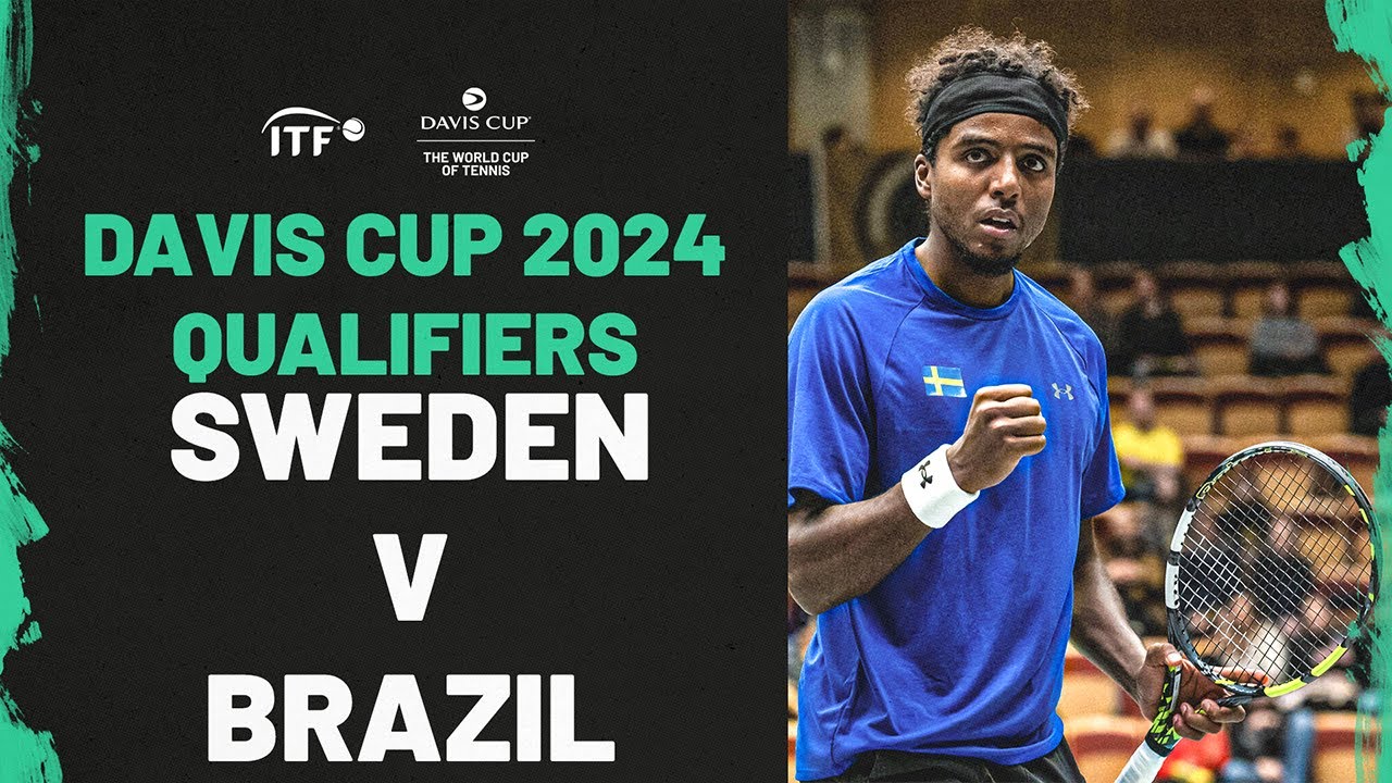 Davis Cup 2024 Qualifiers: Sweden v Brazil (Elias Ymer v Gustavo Heide)