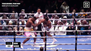 KNOCKOUT CHAOS | Anthony Joshua vs. Francis Ngannou Fight Highlights