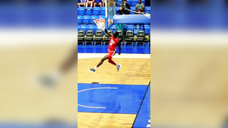 Akol Akrop nearly shut the tournament down with this missed dunk !