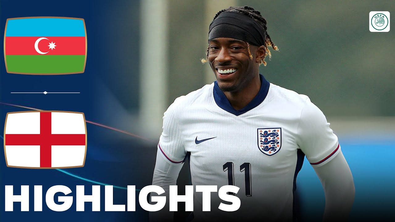 England vs Azerbaijan | Highlights | U21 Euro Qualification 22-03-2024