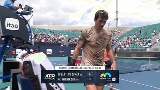 Kei Nishikori Returns To Action vs Sebastian Ofner | Miami 2024 Highlights