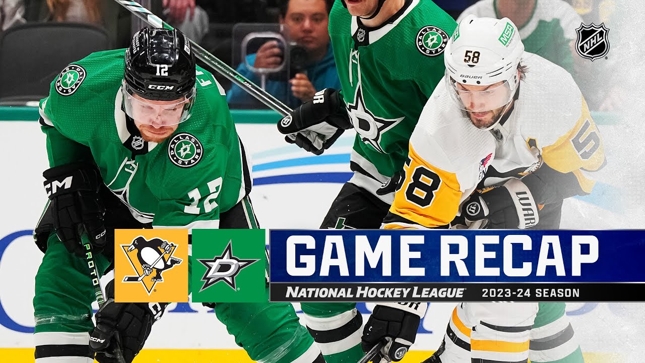 Penguins @ Stars 3/22 | NHL Highlights 2024